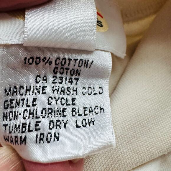 TALBOTS Womens Ivory Cotton Layering Classic Turtleneck Sz Medium - Picture 7 of 8